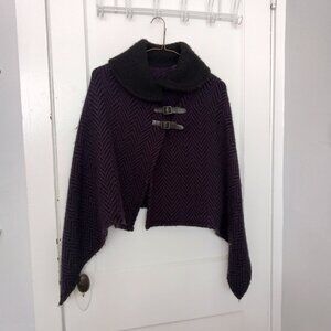 purple wool cape